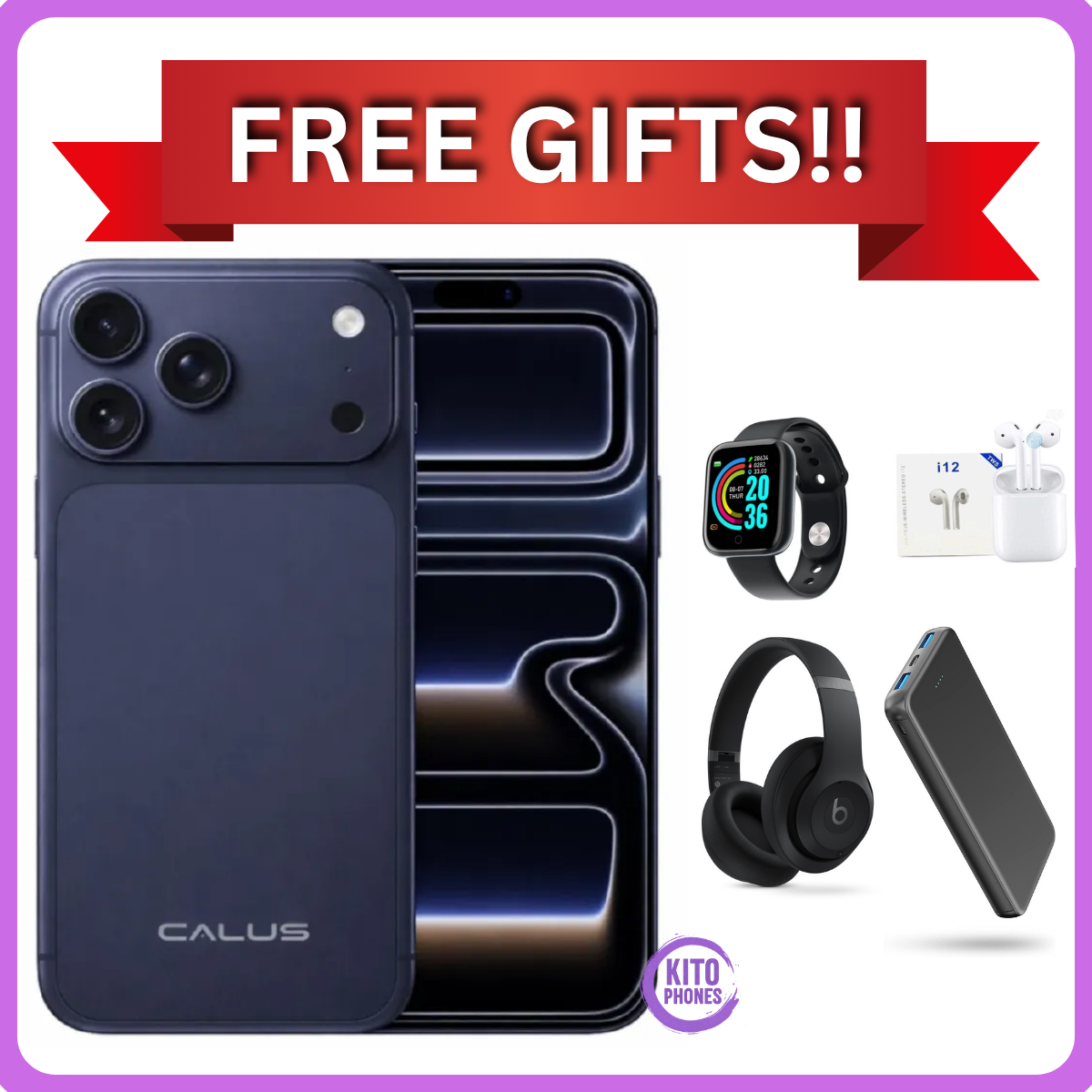 NEW ARRIVAL! CALUS IP 17 PRO MAX, 512GB ROM + 8GB RAM, 50MP REAR CAMERA, 50MP SELFIE, 5G SUPERFAST NETWORK SPEED, 6.9 DISPLAY, ANDROID 14, 5000 MAH BATTERY 1 YR WARRANTY +FREE GIFTS FOR YOU