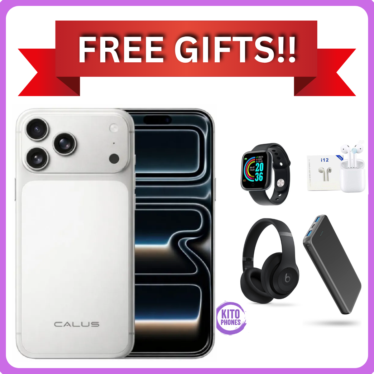 NEW ARRIVAL! CALUS IP 17 PRO MAX, 512GB ROM + 8GB RAM, 50MP REAR CAMERA, 50MP SELFIE, 5G SUPERFAST NETWORK SPEED, 6.9 DISPLAY, ANDROID 14, 5000 MAH BATTERY 1 YR WARRANTY +FREE GIFTS FOR YOU
