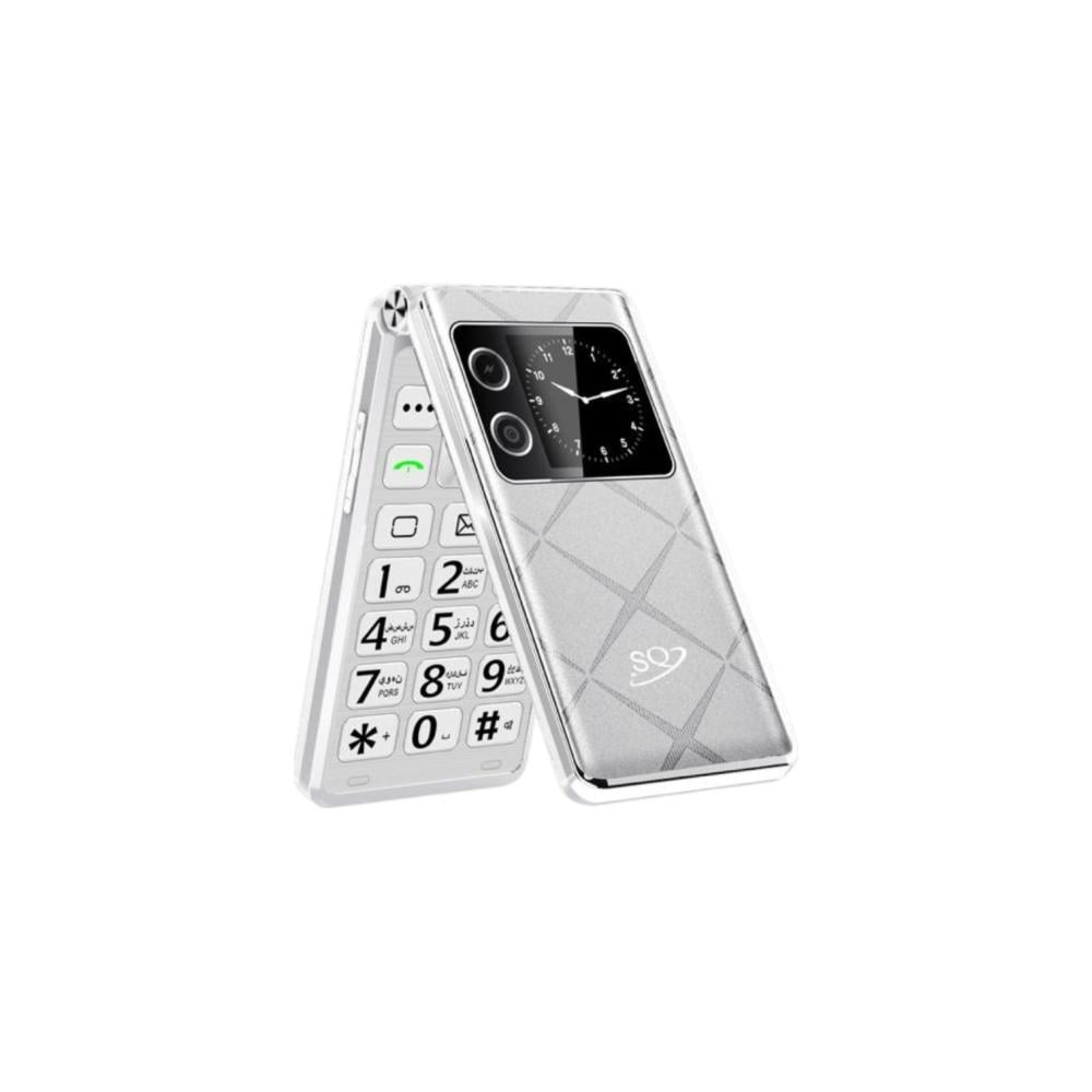 SQ SQ600 FLIP Phone 2300mAh battery capacity 2.8" SECONDARY SCREEN DUAL SIM CARD PHONE button mobile phone WITH Bluetooth connectivity super flashlight ,super speaker, camera FEATURED PHONE