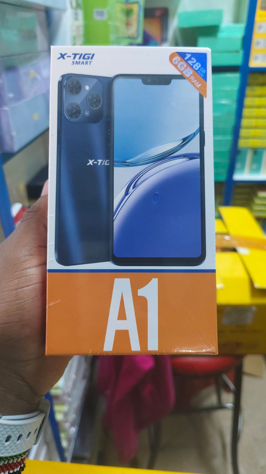 X-TIGI SMART A1 128GB ROM + 6GB RAM 6.3" FHD+ SCREEN 4000mAh BATTERY CAPACITY 16MP REAR HD CAMERA+8MP SELFIE 4G DUAL PHONE MTK 8-CORE PROCESSOR TYPE C ANDROID SMARTPHONE
