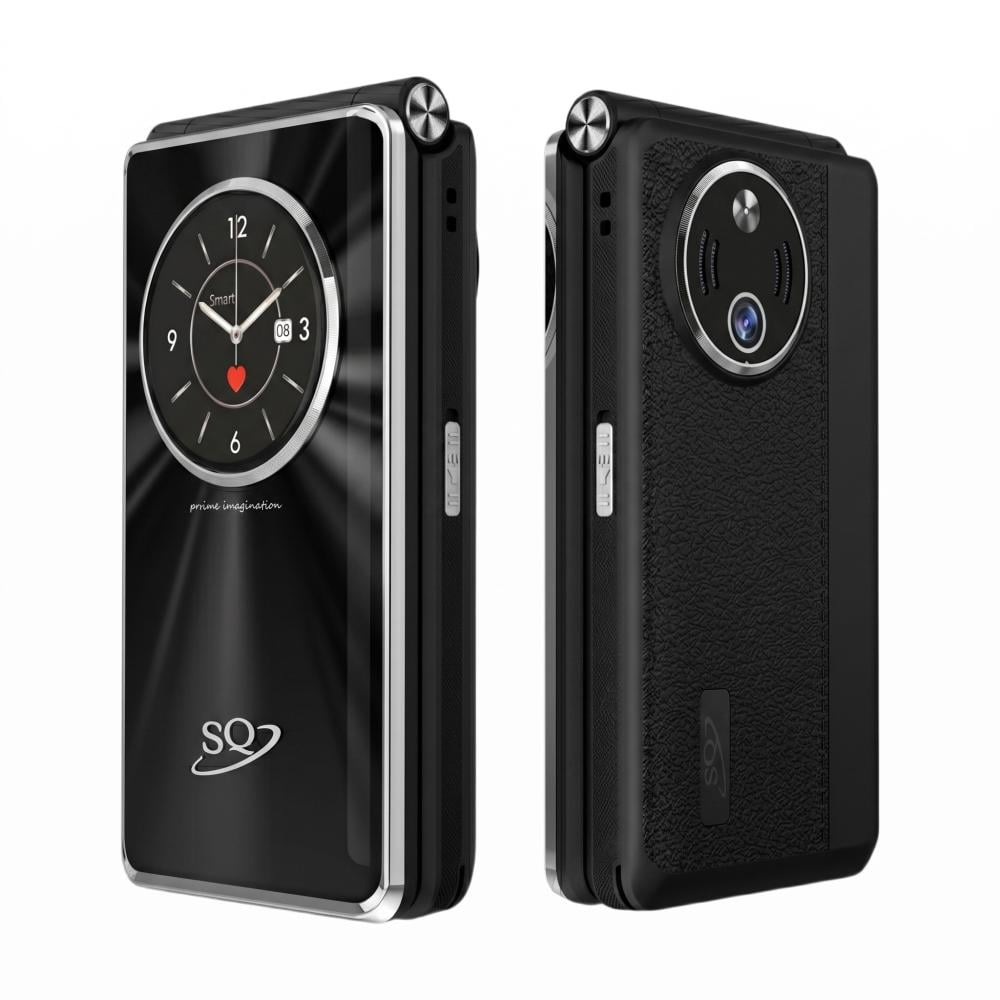 SQ SQ900 FLIP Phone 2300mAh battery capacity 2.8" SECONDARY SCREEN DUAL SIM CARD PHONE button mobile phone WITH Bluetooth connectivity super flashlight ,super speaker, camera FEATURED PHONE
