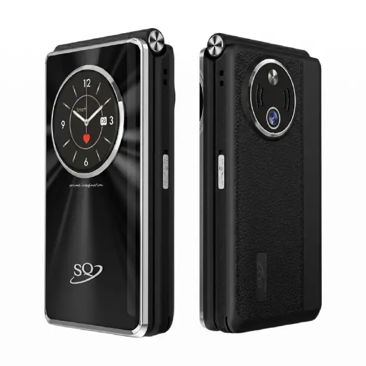 SQ SQ900 FLIP Phone 2300mAh battery capacity 2.8" SECONDARY SCREEN DUAL SIM CARD PHONE button mobile phone WITH Bluetooth connectivity super flashlight ,super speaker, camera FEATURED PHONE