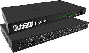4K HDMI SPLITTER 8 PORTS| 1x8 HDMI SPLITTER| SUPPORTS RESOLUTION UPTO 4K X 2K AT 30Hz OR 60Hz, PLUS FULL HD AND 3D CONTENT| HIGH QUALITY OUTPUT.