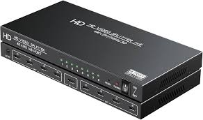 4K HDMI SPLITTER 8 PORTS| 1x8 HDMI SPLITTER| SUPPORTS RESOLUTION UPTO 4K X 2K AT 30Hz OR 60Hz, PLUS FULL HD AND 3D CONTENT| HIGH QUALITY OUTPUT.
