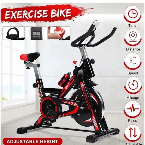 CLEARANCE OFFER  Fitness Exercise Bike/Spin Bike For Home Cardio And Strength Training Workouts With Height Adjustable, Exercise Bike