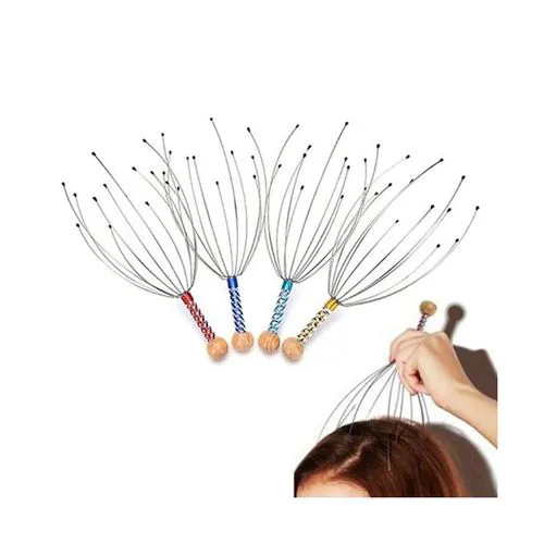 Generic Manual Octopus Head Neck Scalp Massager Comb Stress Relax