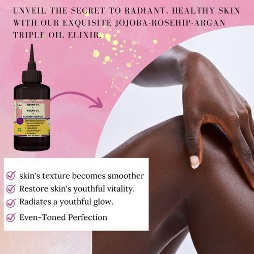 Mekis Mekis Jojoba, Argan & Rosehip Seed Oil Blend - Hydrating Oil for All Skin Types - 60 ml