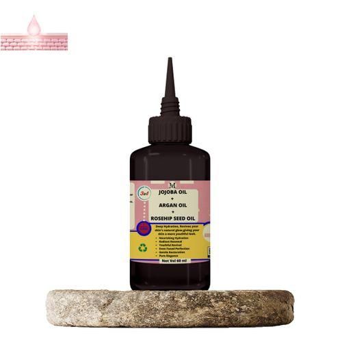 Mekis Mekis Jojoba, Argan & Rosehip Seed Oil Blend - Hydrating Oil for All Skin Types - 60 ml
