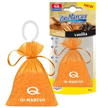 Dr Marcus Fresh Bag Air Freshener - Upto 45 Days Freshness - New Car, Ocean Breeza, Vanilla, Red Fruits, Leather, Black Perfume of France Original