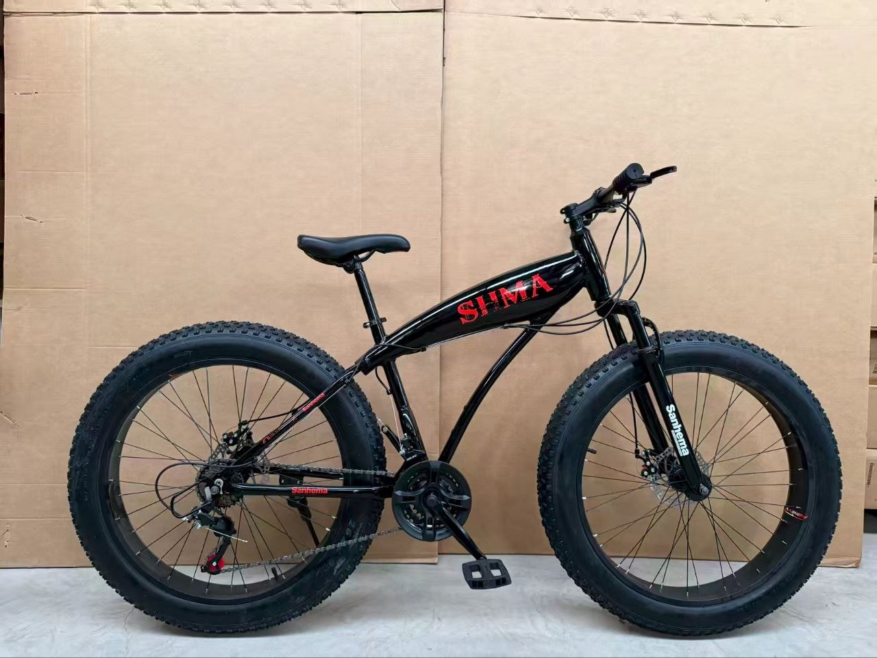 Fat Tyre Bike 26” Powerful 21-Speed Gear With Disc Brakes & Front Shock Suspension For Confident Adventure Riding designed for children aged 12 and older
