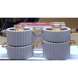 Redberry 4pcs Bella Plastic Designer Insulated Hotpots Serving Dish Casserole Set Hot Pot Serveware Set Serve or Keep Food Hot or Cold Size 1000, 2000, 3000 and 4000ml