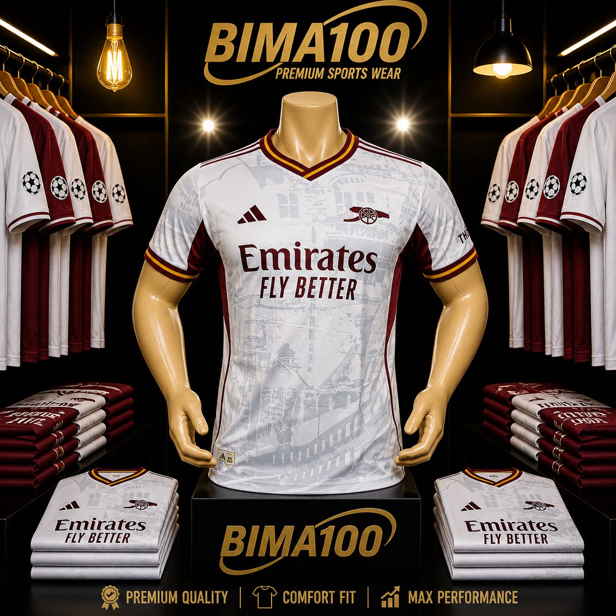Arsenal FC jersey 2026/2027Arsenal FC new 26/27 Away white Arsenal FC jersey t-shirt