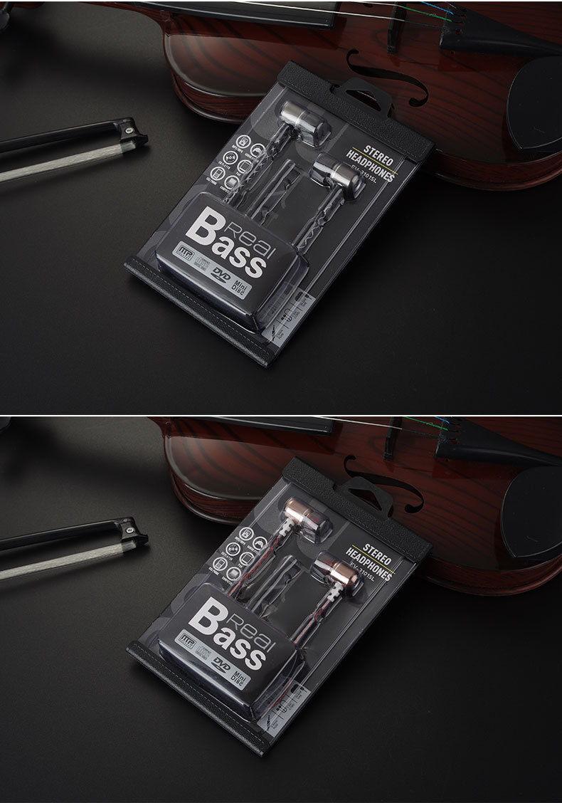 Sports Running In-ear Earphone Metal Heavy Bass Earphones Noise Cancelling Earbud for phone Cmputer