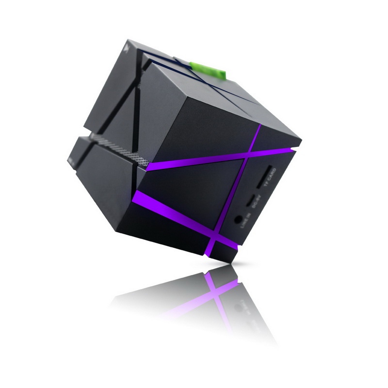 Colorful Light Wireless Mini Portable Bluetooth Speaker  TF MIC Aux USB FM Radio computer speakers