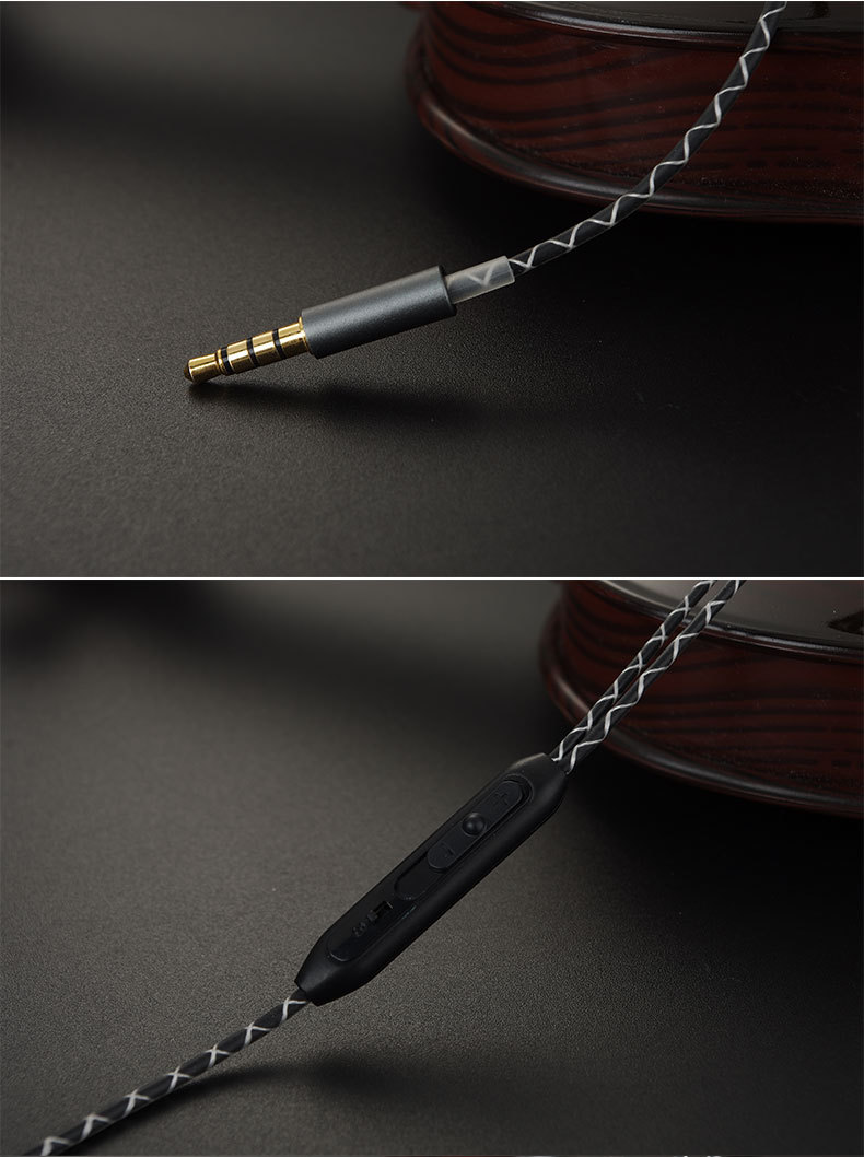 Sports Running In-ear Earphone Metal Heavy Bass Earphones Noise Cancelling Earbud for phone Cmputer