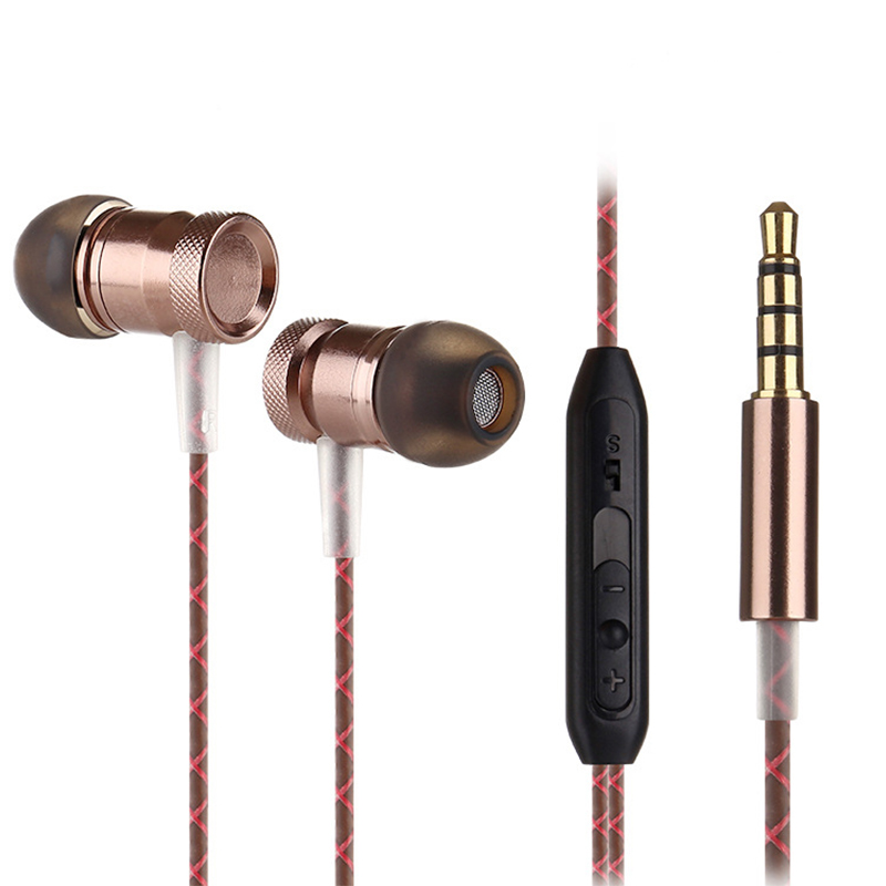 Professional Sports In-Ear Earphone headphones  Metal Heavy Bass Sound Quality Music Earphone