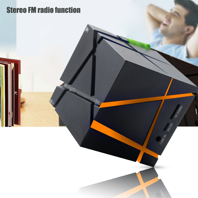 Colorful Light Wireless Mini Portable Bluetooth Speaker  TF MIC Aux USB FM Radio computer speakers