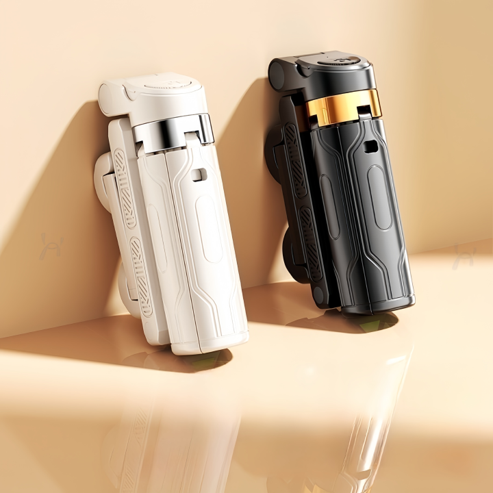【FREE Detachable LED Fill Light】Mini Bluetooth Selfie Stick Tripod，360° Rotation，Selfie / Video / Live Streaming 3-in-1 Function,4-Leg Tripod Mode.