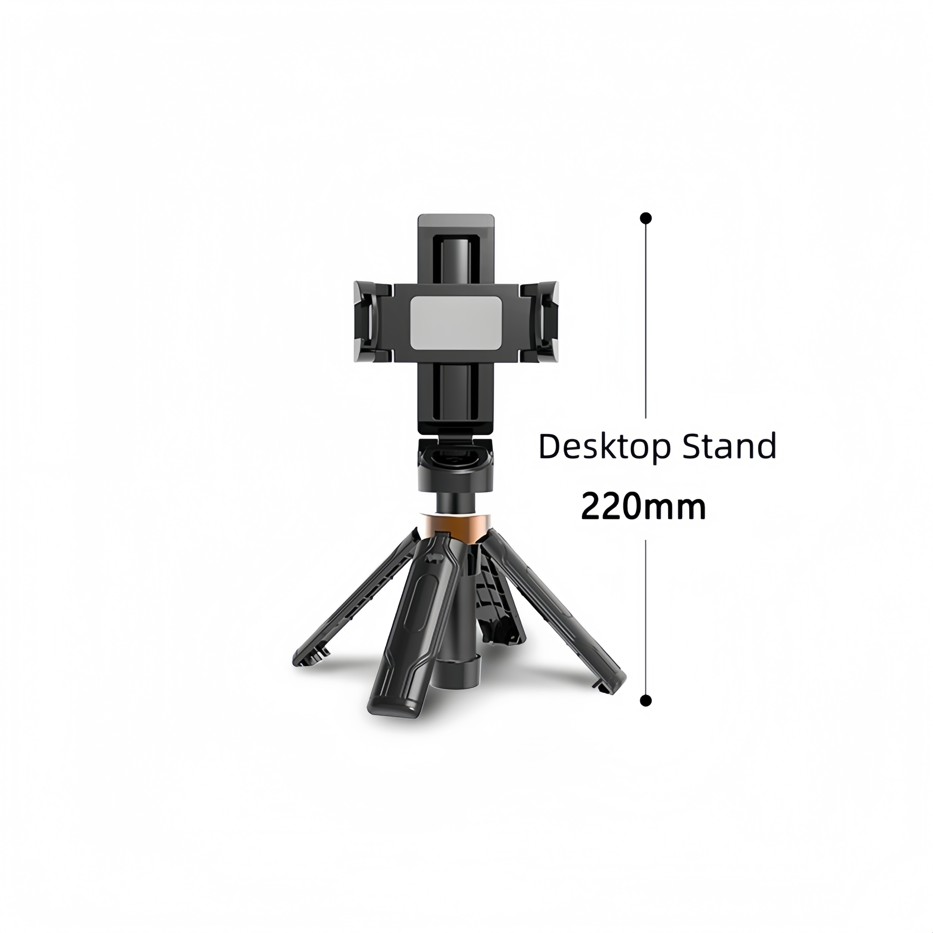 【FREE Detachable LED Fill Light】Mini Bluetooth Selfie Stick Tripod，360° Rotation，Selfie / Video / Live Streaming 3-in-1 Function,4-Leg Tripod Mode.