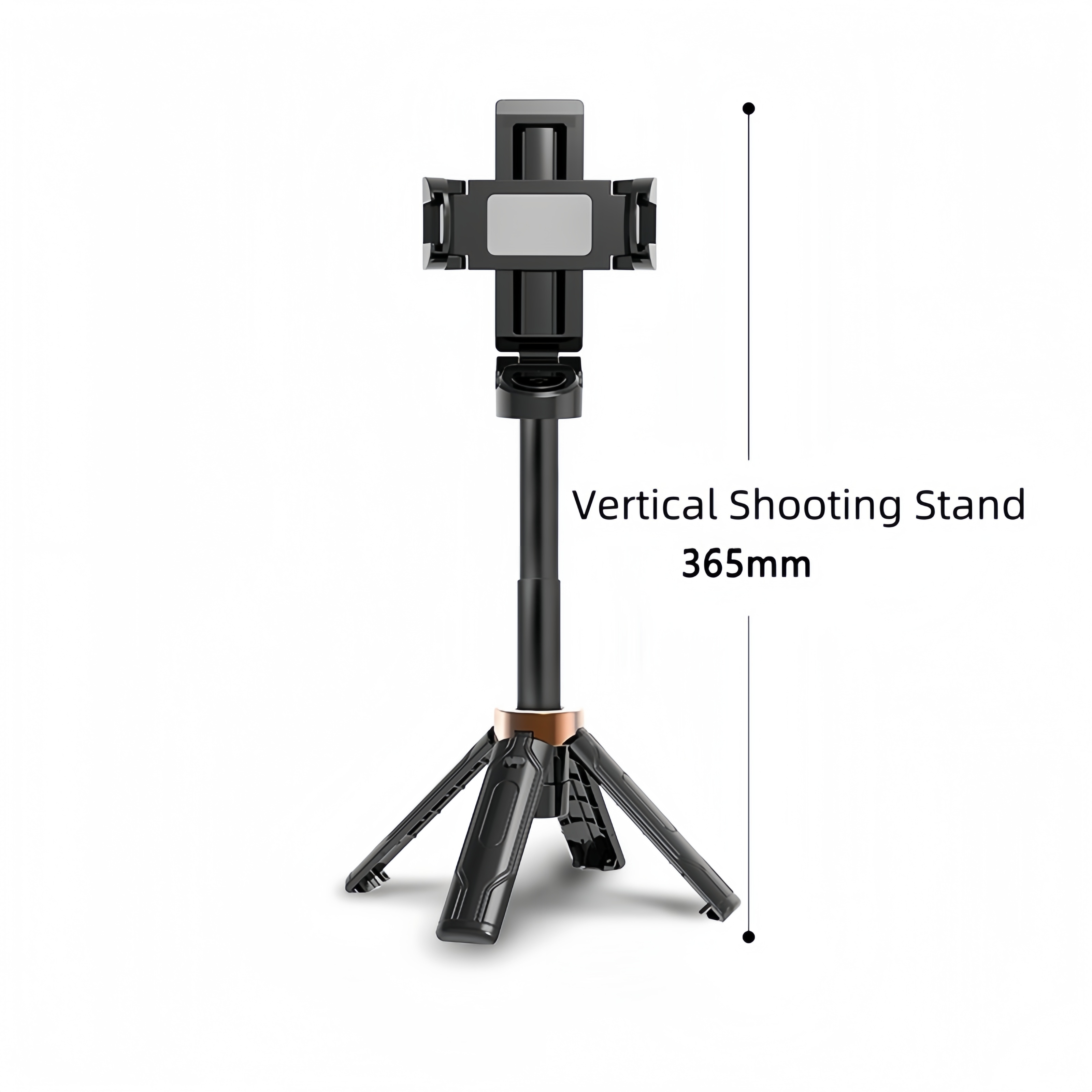 【FREE Detachable LED Fill Light】Mini Bluetooth Selfie Stick Tripod，360° Rotation，Selfie / Video / Live Streaming 3-in-1 Function,4-Leg Tripod Mode.