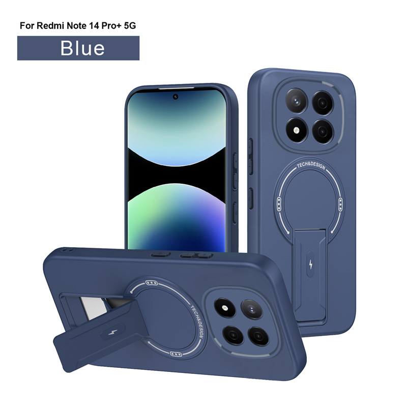 Xiaomi Redmi Note 15 Note 14 Pro Note 13 Pro Plus Magnetic Ring Case,Soft TPU Shockproof Cover MagSafe Phone Case Cover for Xiaomi Redmi Note 15 Note 14 Pro Note 13 Pro Plus