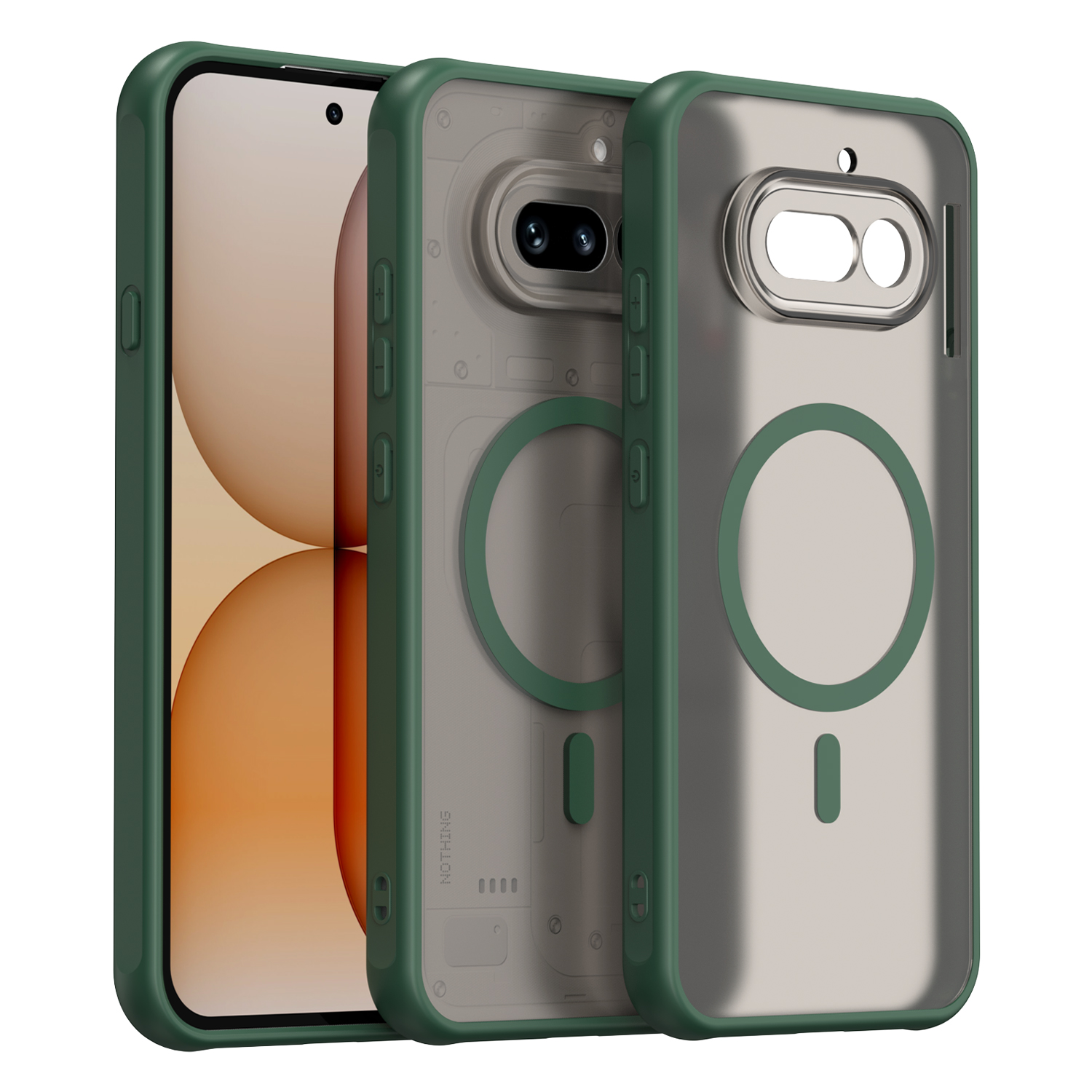 Nothing Phone 4A Nothing Phone 4A Pro Phone Case, Magnetic Shockproof Phone Case, Bumper Hybrid Cover for Nothing Phone 4A