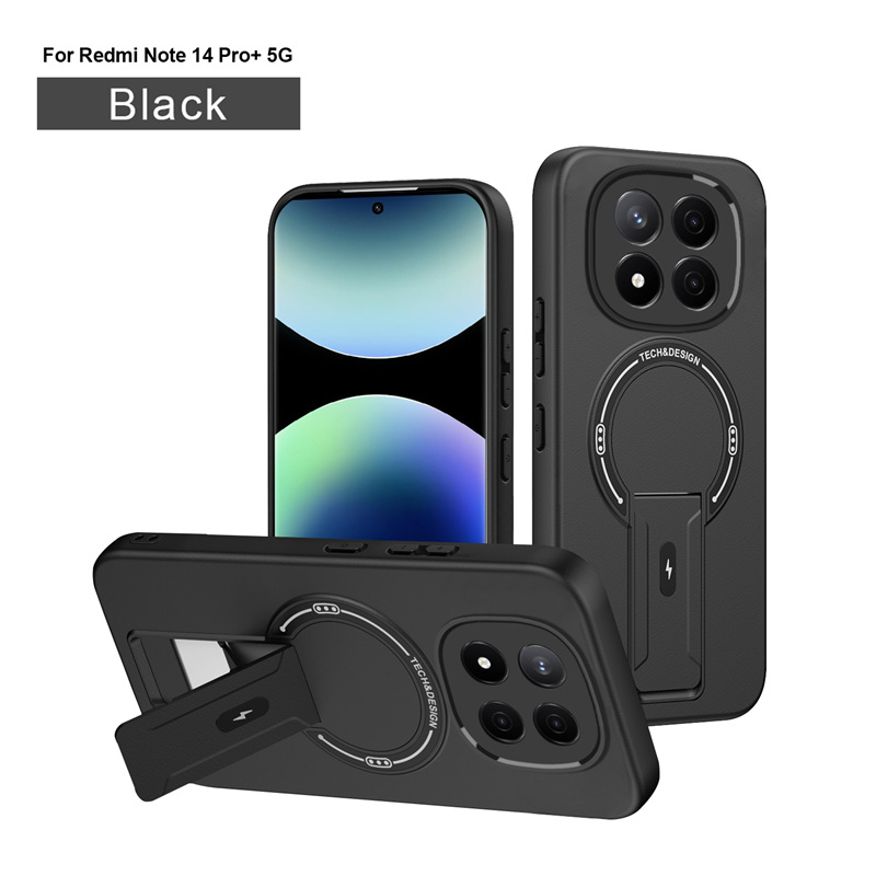 Xiaomi Redmi Note 15 Note 14 Pro Note 13 Pro Plus Magnetic Ring Case,Soft TPU Shockproof Cover MagSafe Phone Case Cover for Xiaomi Redmi Note 15 Note 14 Pro Note 13 Pro Plus