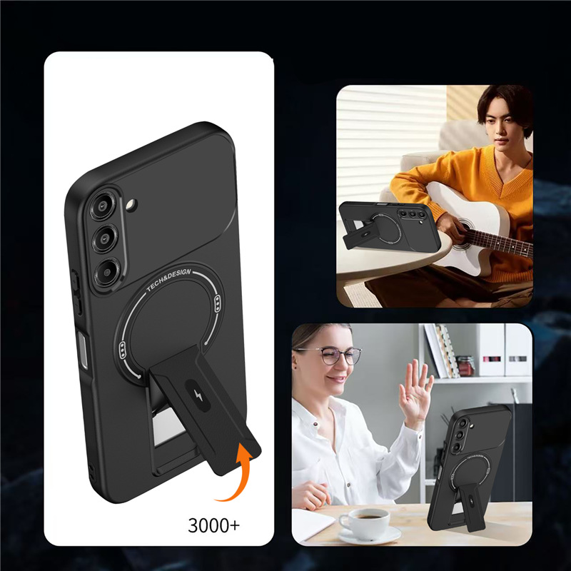 Oppo Realme 15T Realme 14 Pro Realme C85 Reno 15 Reno 14F Magnetic Ring Case,Soft TPU Shockproof Cover MagSafe Phone Case Cover for Oppo A6X A5 Pro A3X