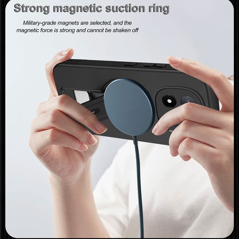 Xiaomi Redmi Note 15 Note 14 Pro Note 13 Pro Plus Magnetic Ring Case,Soft TPU Shockproof Cover MagSafe Phone Case Cover for Xiaomi Redmi Note 15 Note 14 Pro Note 13 Pro Plus