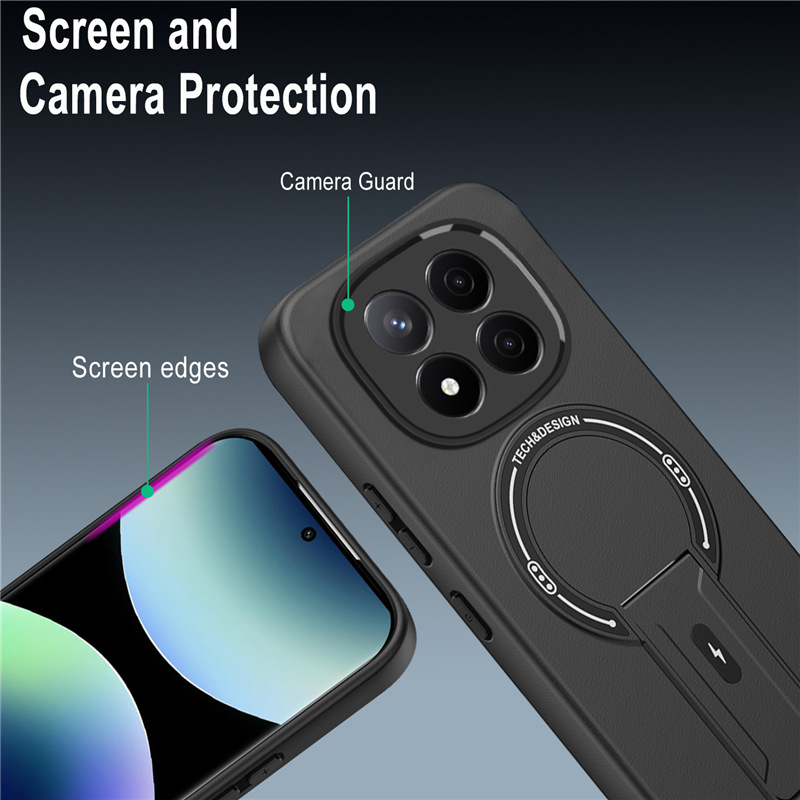 Xiaomi Redmi Note 15 Note 14 Pro Note 13 Pro Plus Magnetic Ring Case,Soft TPU Shockproof Cover MagSafe Phone Case Cover for Xiaomi Redmi Note 15 Note 14 Pro Note 13 Pro Plus