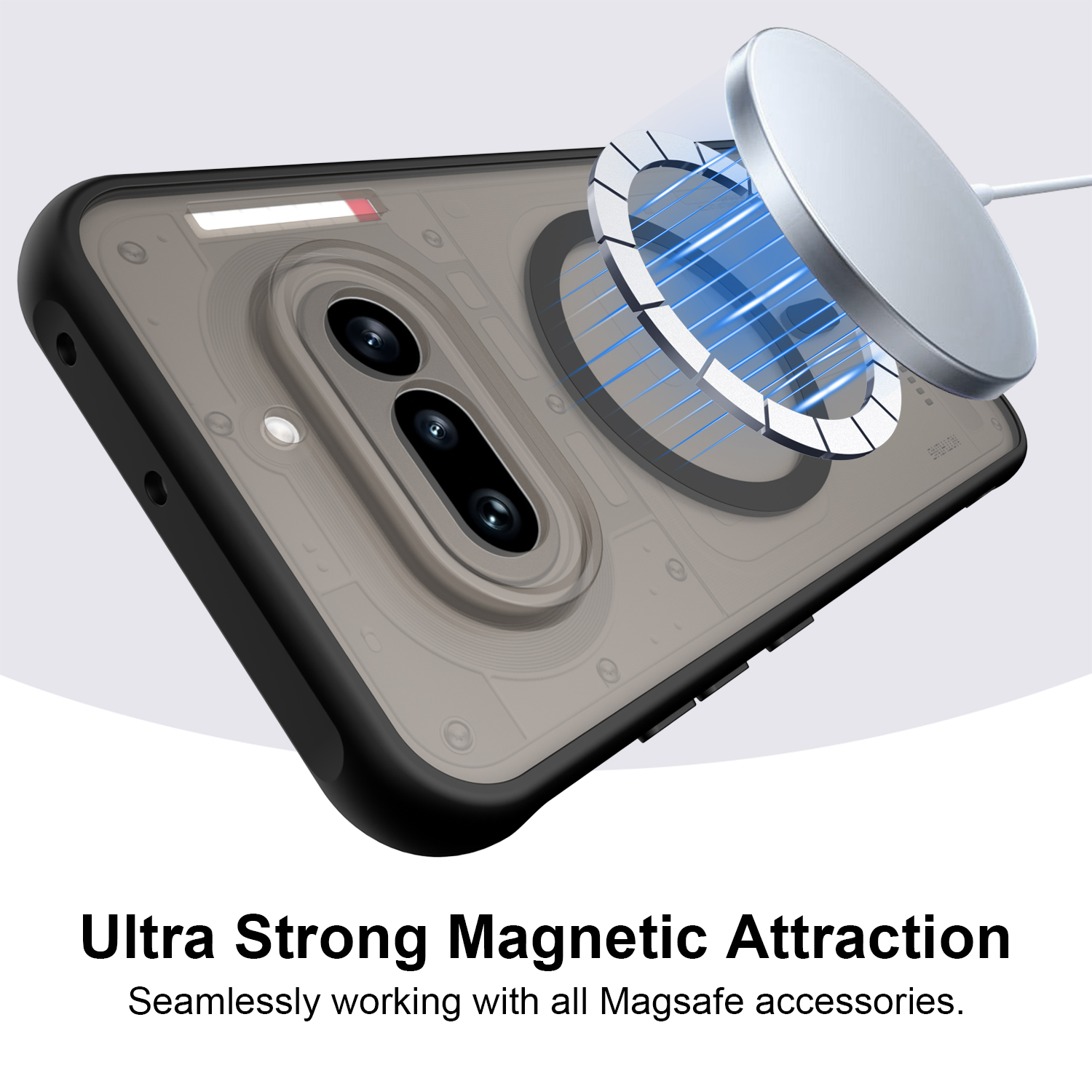 Nothing Phone 4A Nothing Phone 4A Pro Phone Case, Magnetic Shockproof Phone Case, Bumper Hybrid Cover for Nothing Phone 4A