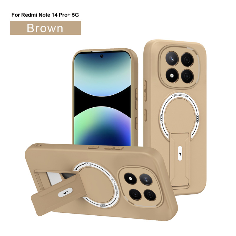 Xiaomi Redmi Note 15 Note 14 Pro Note 13 Pro Plus Magnetic Ring Case,Soft TPU Shockproof Cover MagSafe Phone Case Cover for Xiaomi Redmi Note 15 Note 14 Pro Note 13 Pro Plus