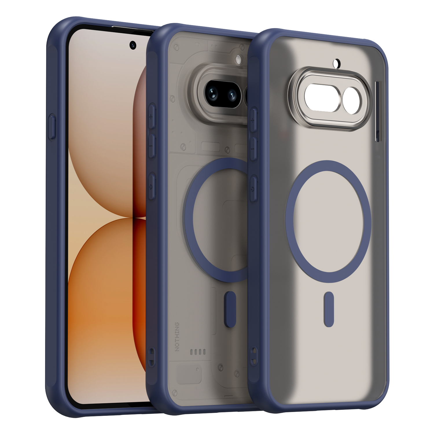 Nothing Phone 4A Nothing Phone 4A Pro Phone Case, Magnetic Shockproof Phone Case, Bumper Hybrid Cover for Nothing Phone 4A