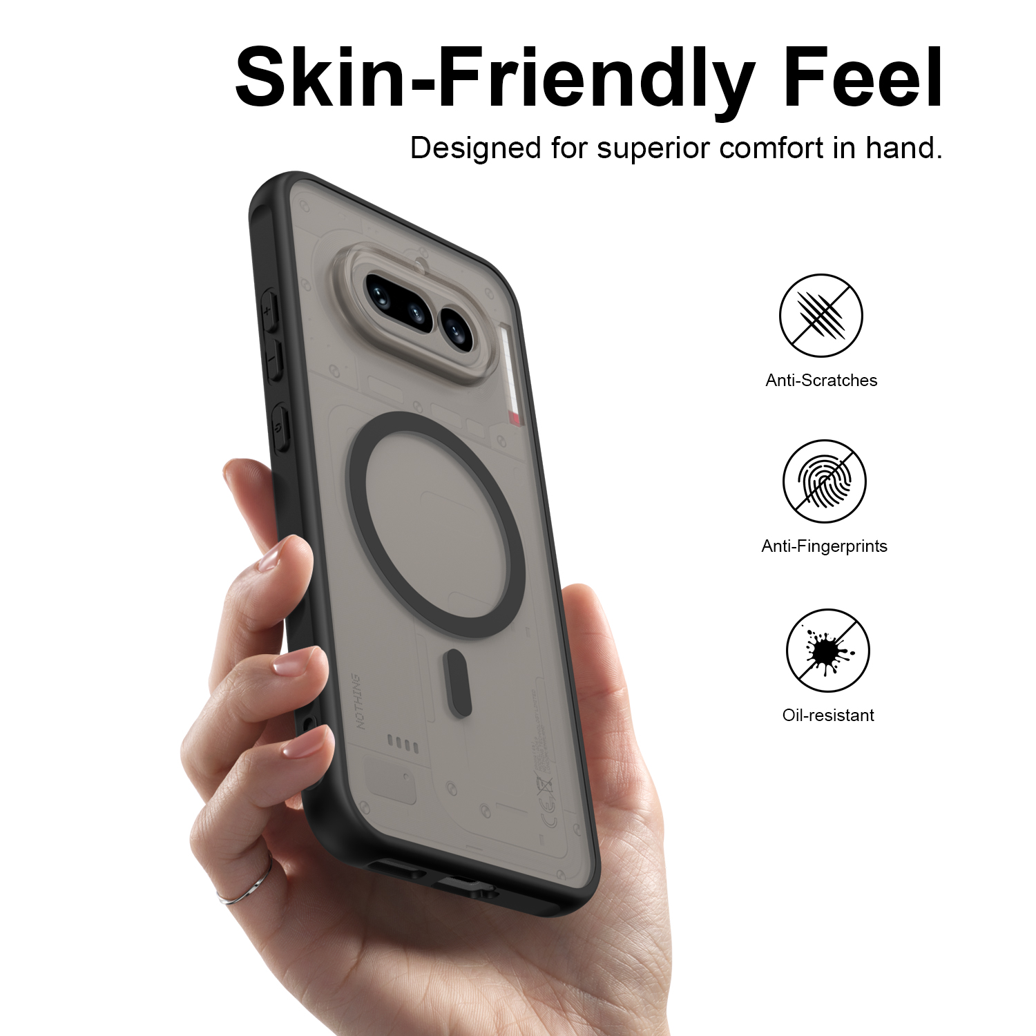 Nothing Phone 4A Nothing Phone 4A Pro Phone Case, Magnetic Shockproof Phone Case, Bumper Hybrid Cover for Nothing Phone 4A