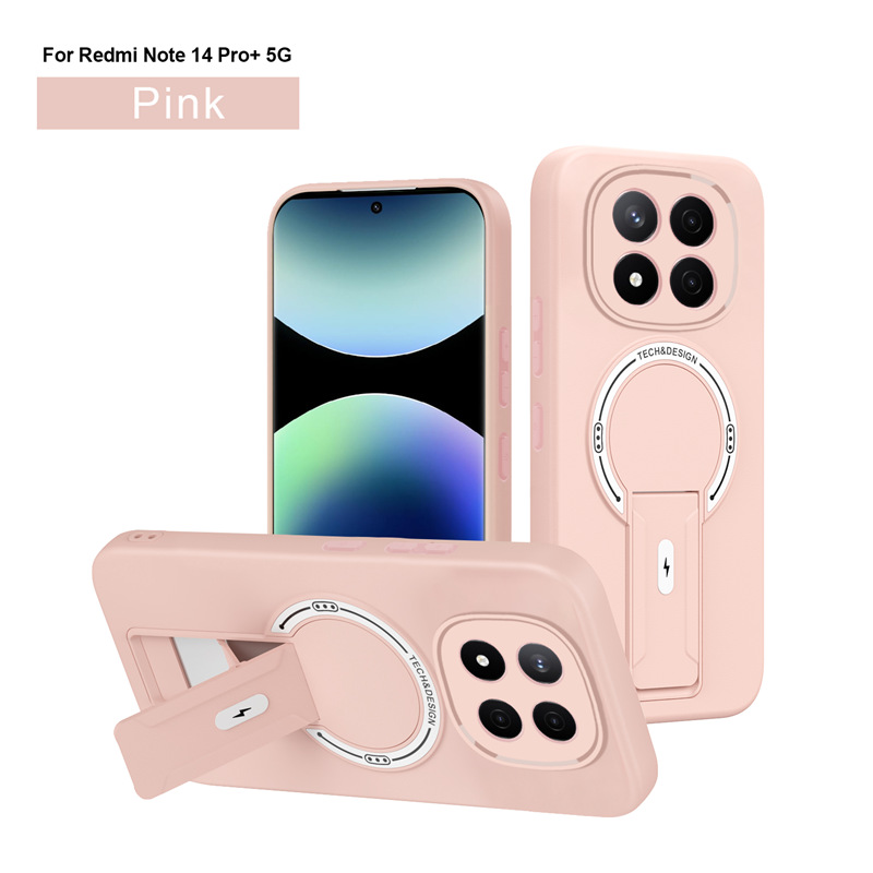 Xiaomi Redmi Note 15 Note 14 Pro Note 13 Pro Plus Magnetic Ring Case,Soft TPU Shockproof Cover MagSafe Phone Case Cover for Xiaomi Redmi Note 15 Note 14 Pro Note 13 Pro Plus