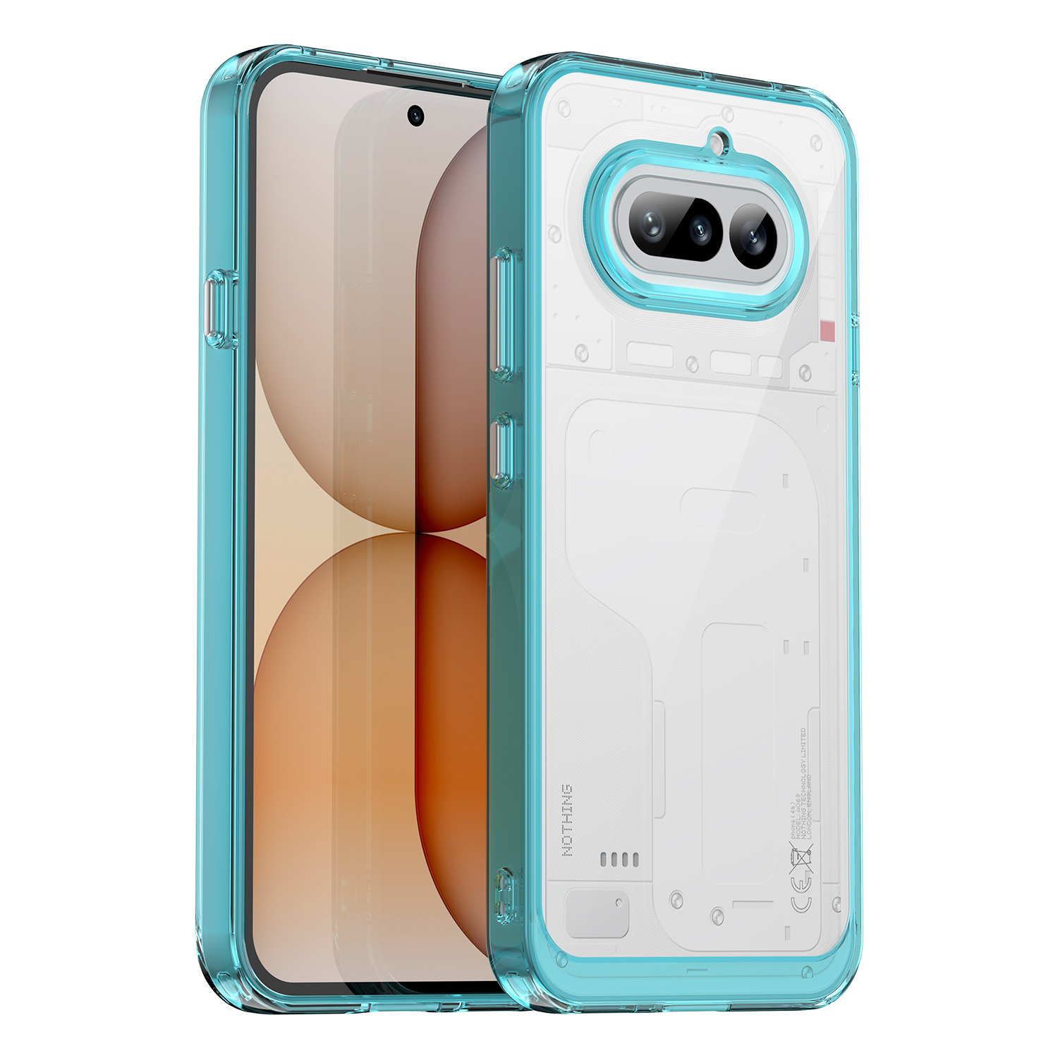 Nothing Phone 4A Case, Clear Designed Shockproof Phone Case, Bumper Hybrid Transparent Cover for Nothing Phone 4A