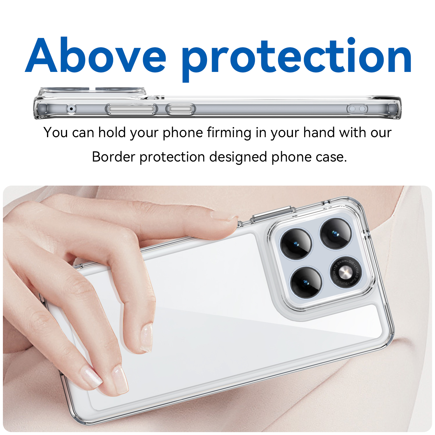 Motorola Moto Edge 70 Fusion Edge 70 Fusion Plus Edge 70 Ultra X70 Air Pro Moto G77 Moto Signature Case, Clear Designed Shockproof Phone Case, Bumper Hybrid Transparent Cover