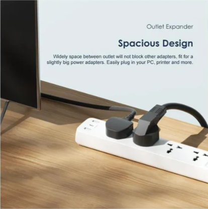 Oraimo  PowerHub 2OWS-U351 3,250W More Ports Expanded USB Power Strip Extension Cable, Wide Compatibility, Smart identification, Spacious design