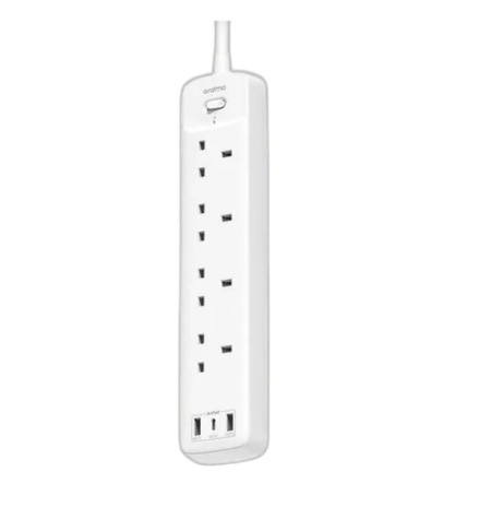 Oraimo  PowerHub 2OWS-U351 3,250W More Ports Expanded USB Power Strip Extension Cable, Wide Compatibility, Smart identification, Spacious design