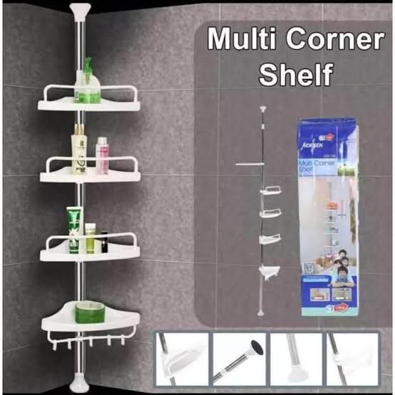 🛁✨ Multi Corner Shelf (Bathroom Organizer) Keep your bathroom neat and organized! 🛁✨ Maximize your space with this stylish multi-corner shelf