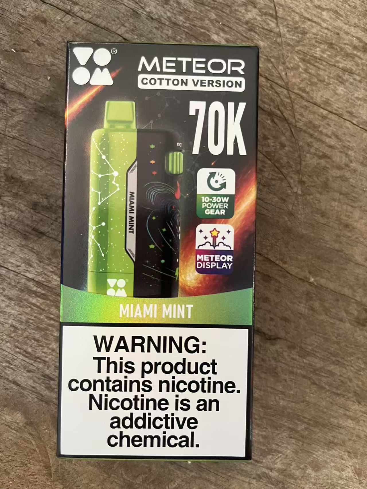 High-End 70,000 Puffs Vape | Massive 70K Puff Count | 10-30W Adjustable Wattage | Vibrant Meteor Screen | Random Flavor