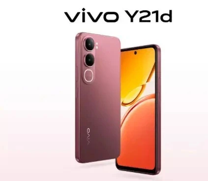 New Arrival Vivo Y21D 128GB+4GB 128GB+6GB Smartphone 6.68 Inches 90Hz refresh rate 50MP+5MP Camera 6500 mAh Battery 44W Fast charge IP 68 Water resistant Side Fingerprint unlock Dual Sim Android 15