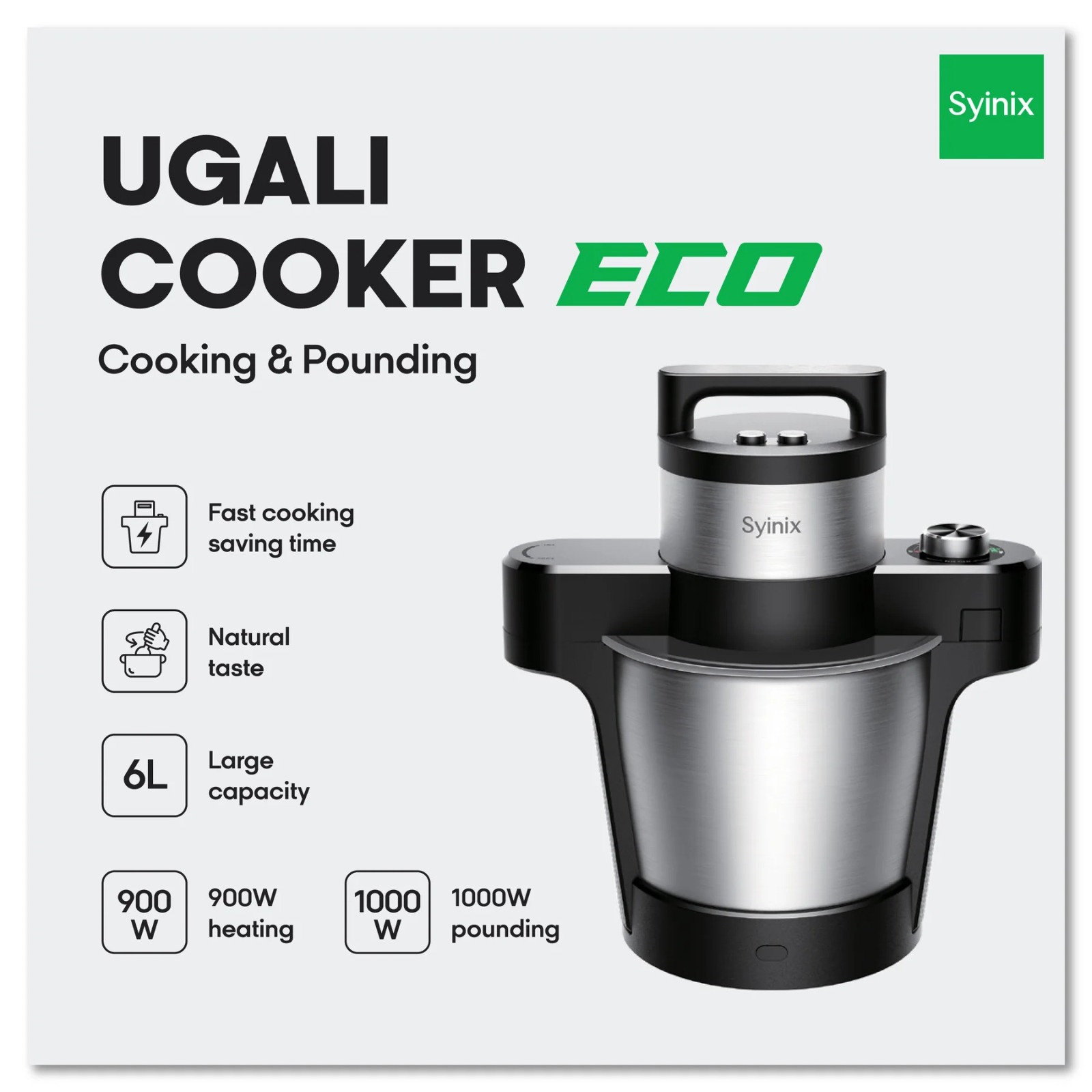 Automatic Ugali Cooker Swallow Maker Pounding Machine Cooker Cooking