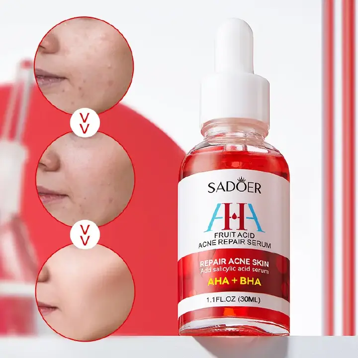 Sadoer 5 Pieces, Vitamin C Face Serum + AHA BHA Serum + Niacinamide Face Brightening + Retinol Caffeine Serum + Salicylic Acid Serum Oil Control, Face Brightening, Anti Aging, Anti Wrinkles