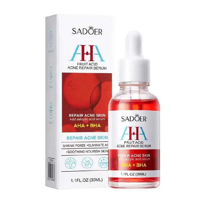 Sadoer 5 Pieces, Vitamin C Face Serum + AHA BHA Serum + Niacinamide Face Brightening + Retinol Caffeine Serum + Salicylic Acid Serum Oil Control, Face Brightening, Anti Aging, Anti Wrinkles