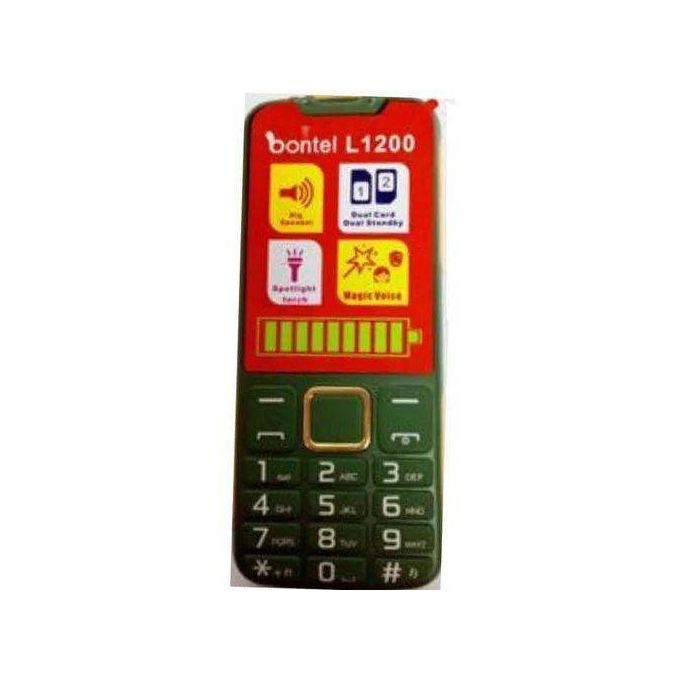 Share this product



Bontel L1200 plus button mobile phone dual sim card Bluetooth connectivity spotlight torch and 1000mAh battery FEATURE PHONE   – Manage two SIM cards with ease using standard-siz