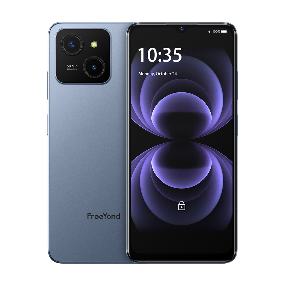 FreeYond M5A,8GB+256GB,4G 6.6" Smartphone 5000mAh,Dual Sim New Android Phone
