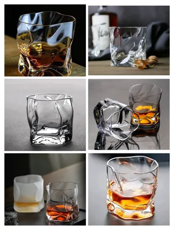 Melted Whiskey Glasses