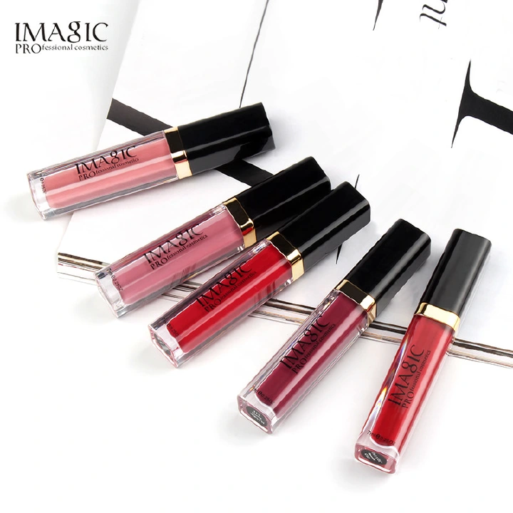 IMAGIC 12-Color Long-lasting Waterproof Matte Lightweight Velvet Smooth Lipstick Silky Sexy Lips Pigment Makeup Korean Cosmetics