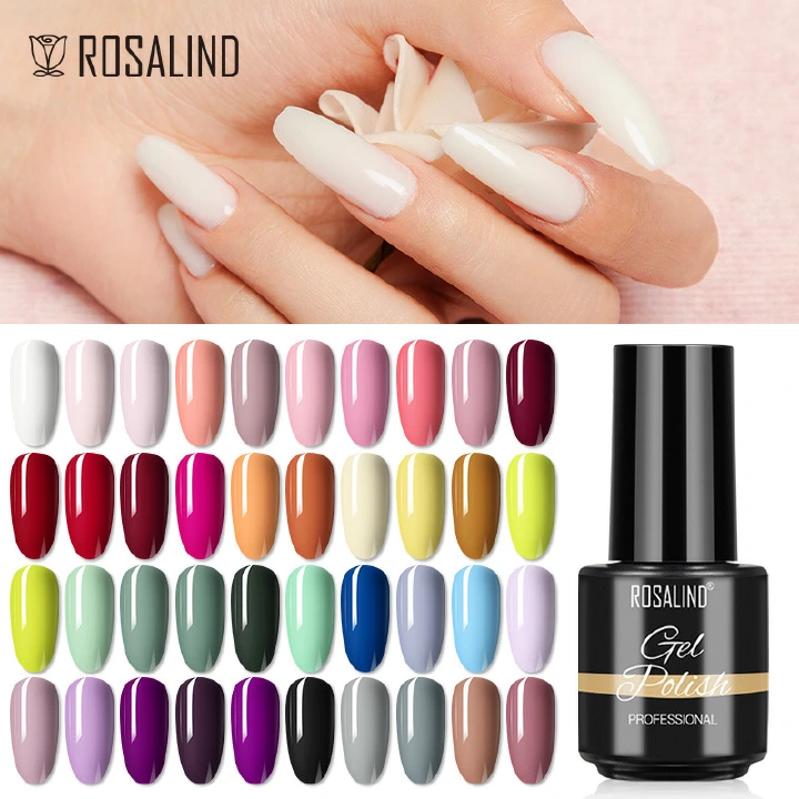 One Piece ROSALIND 7ML Gel Polish Set Manicure for Nails Semi Permanent Vernis top coat UV LED Gel Varnish Soak Off Nail Art Gel Nail Polish